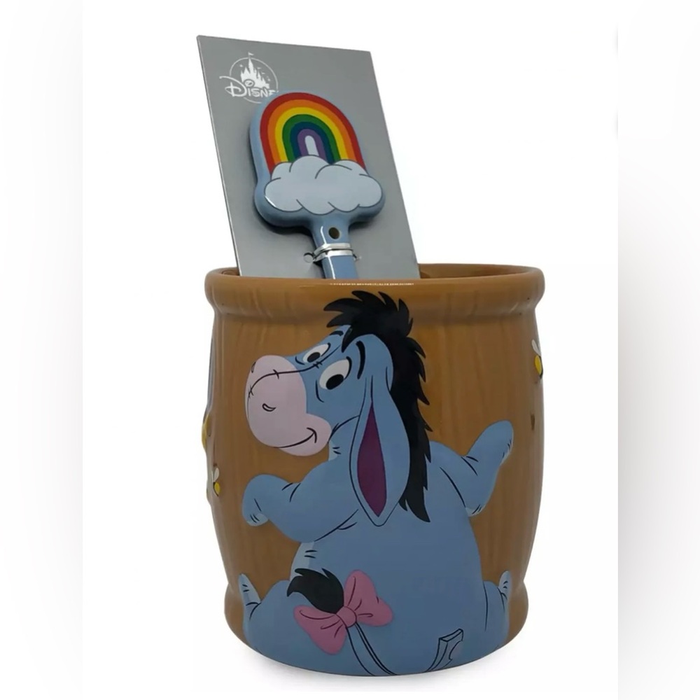 Disney Eeyore 16 oz Mug with Rainbow Spoon